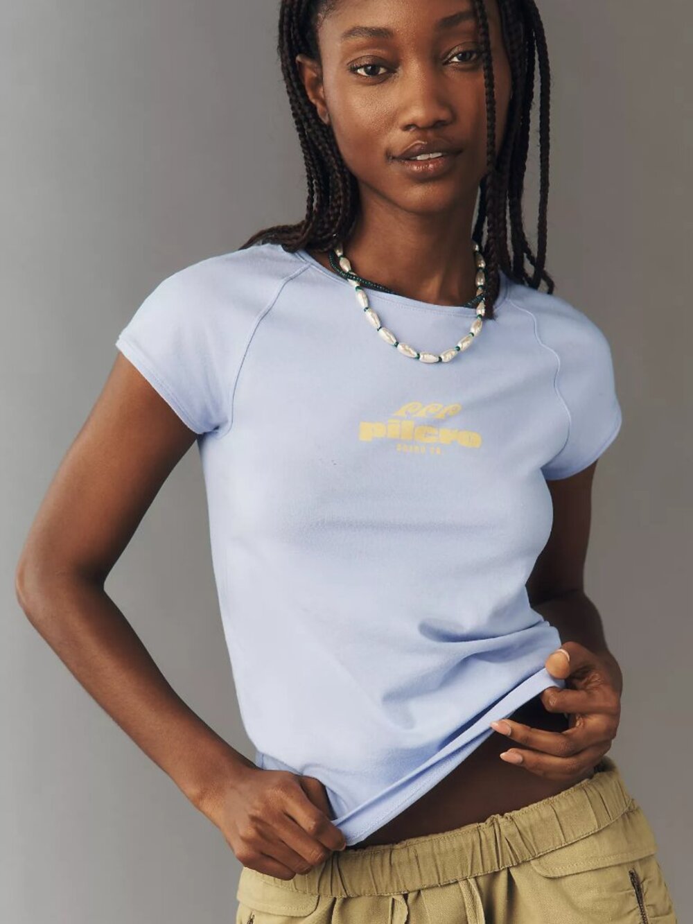 Pilcro Graphic Cotton Blend Tee - Anthropologie -